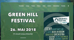 Desktop Screenshot of green-hill-festival.de
