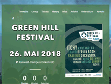 Tablet Screenshot of green-hill-festival.de